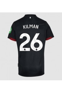 West Ham United Max Kilman #26 Jalkapallovaatteet Vieraspaita 2024-25 Lyhythihainen